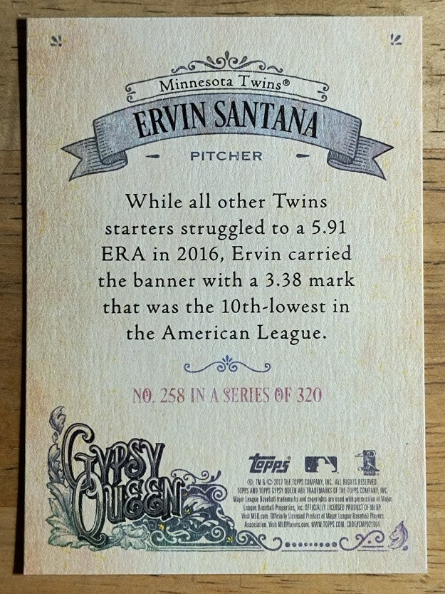 2017 Topps Gypsy Queen #258 Ervin Santana