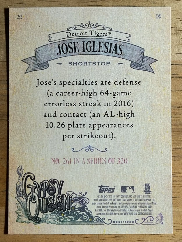 2017 Topps Gypsy Queen #261 Jose Iglesias