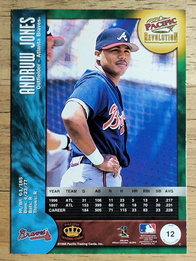 1998 Revolution #12 Andruw Jones