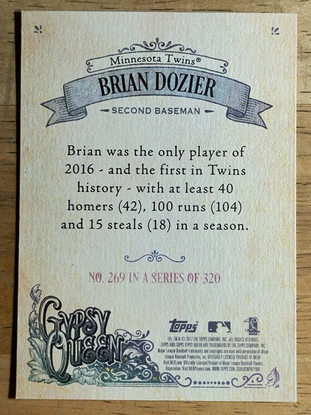 2017 Topps Gypsy Queen #269 Brian Dozier