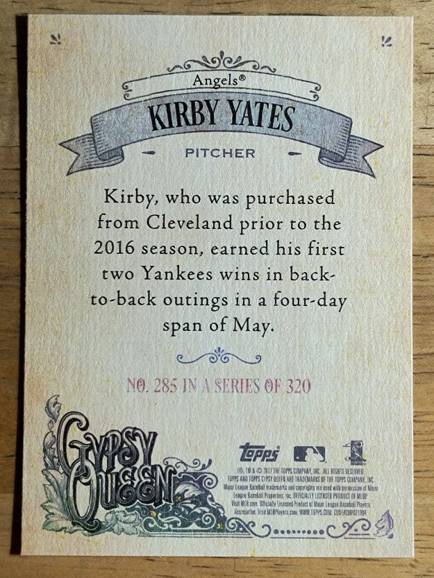2017 Topps Gypsy Queen #285 Kirby Yates