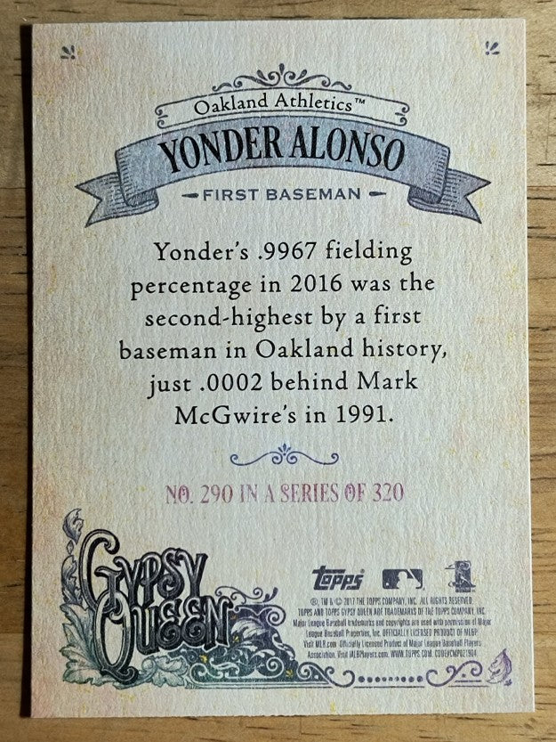 2017 Topps Gypsy Queen #290 Yonder Alonso
