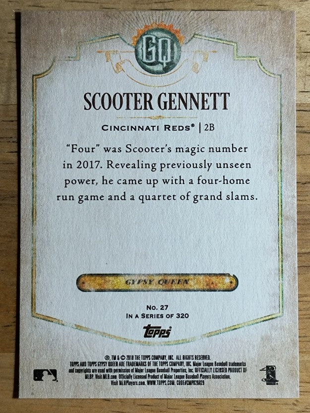 2018 Topps Gypsy Queen #27 Scooter Gennett