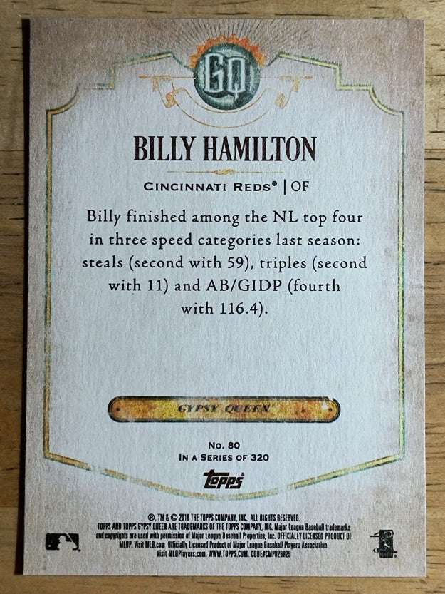 2018 Topps Gypsy Queen #80 Billy Hamilton