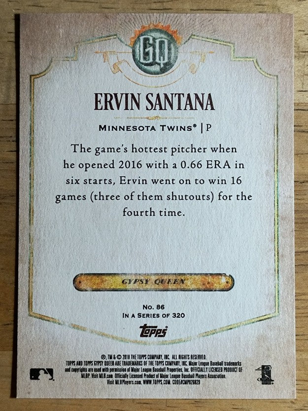 2018 Topps Gypsy Queen #86 Ervin Santana