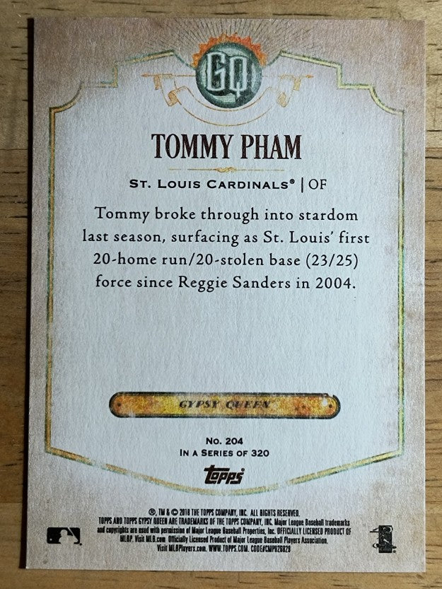 2018 Topps Gypsy Queen #204 Tommy Pham
