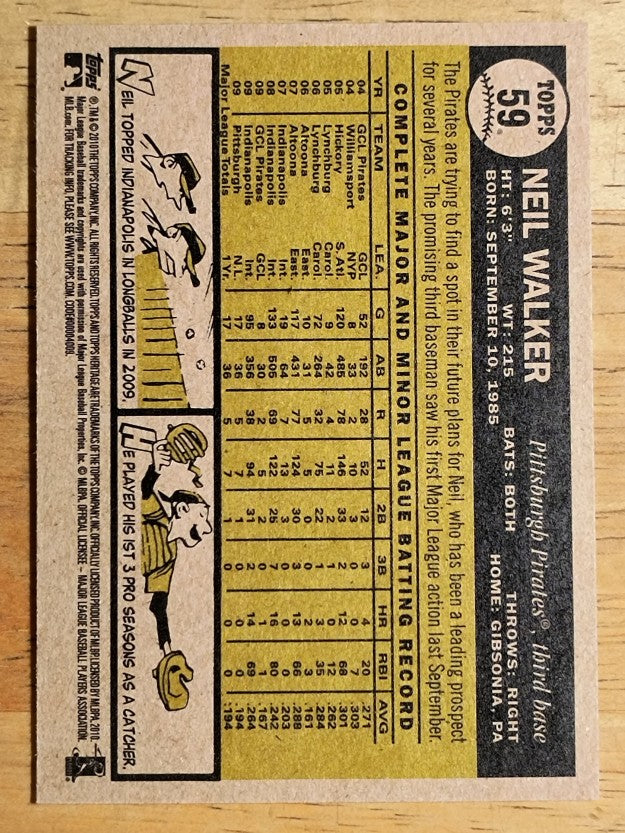2010 Topps Heritage #59 Neil Walker