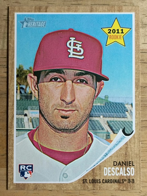 2011 Topps Heritage #299 Daniel Descalso RC