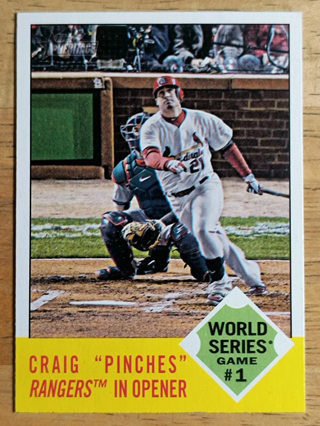 2012 Topps Heritage #142 Allen Craig WS HL