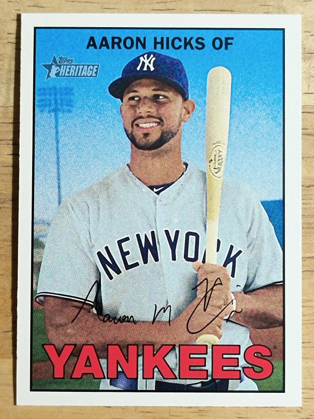 2016 Topps Heritage #6 Aaron Hicks