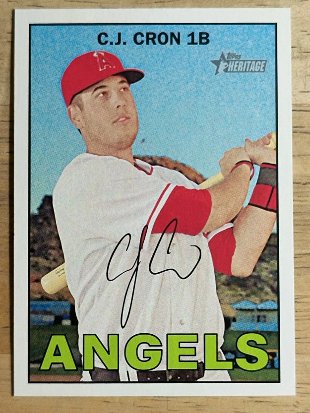 2016 Topps Heritage #58A C.J. Cron