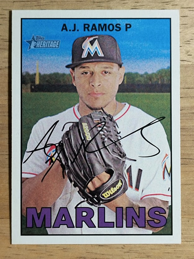 2016 Topps Heritage #248 A.J. Ramos