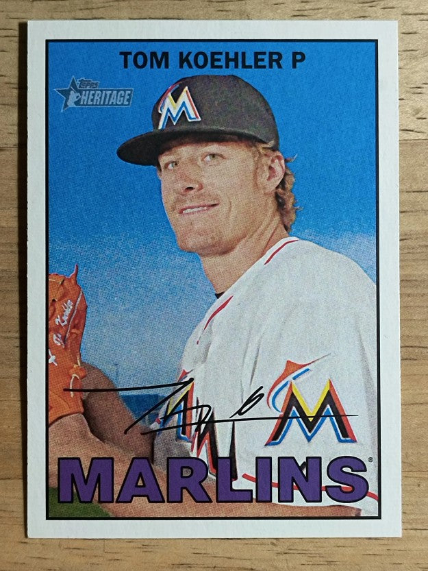 2016 Topps Heritage #408 Tom Koehler