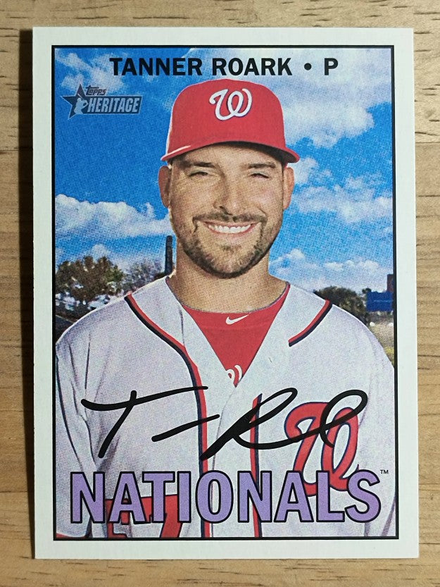 2016 Topps Heritage #555 Tanner Roark