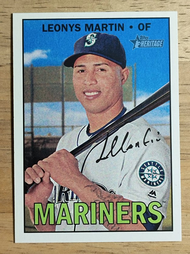 2016 Topps Heritage #593 Leonys Martin