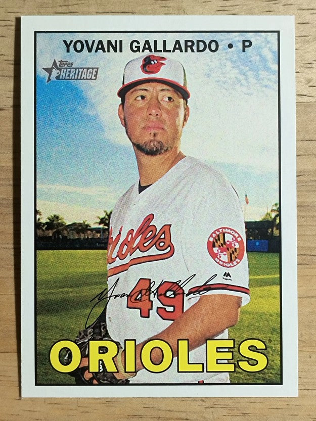 2016 Topps Heritage #611 Yovani Gallardo