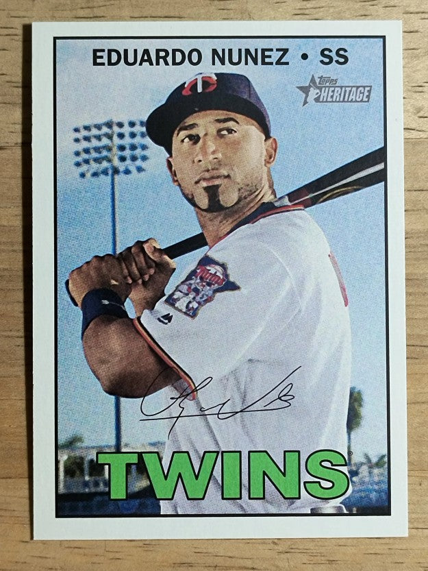 2016 Topps Heritage #612 Eduardo Nunez