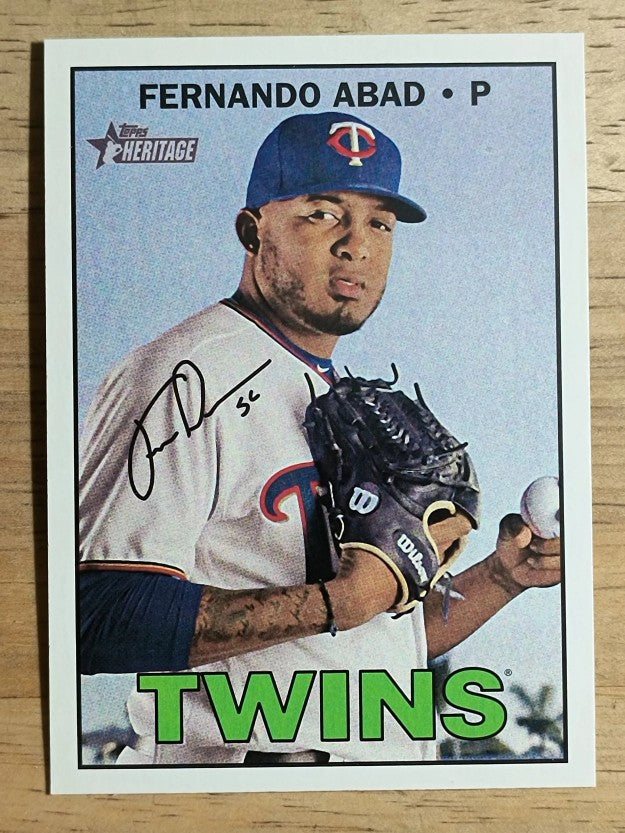 2016 Topps Heritage #613 Fernando Abad