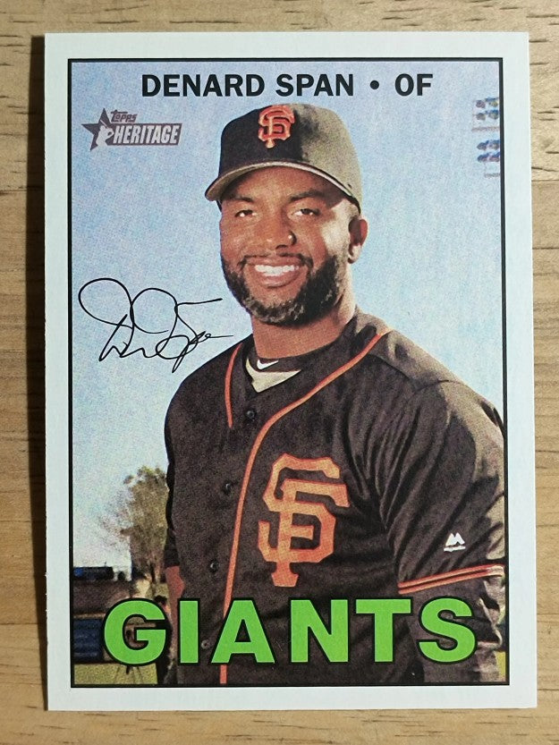 2016 Topps Heritage #623 Denard Span