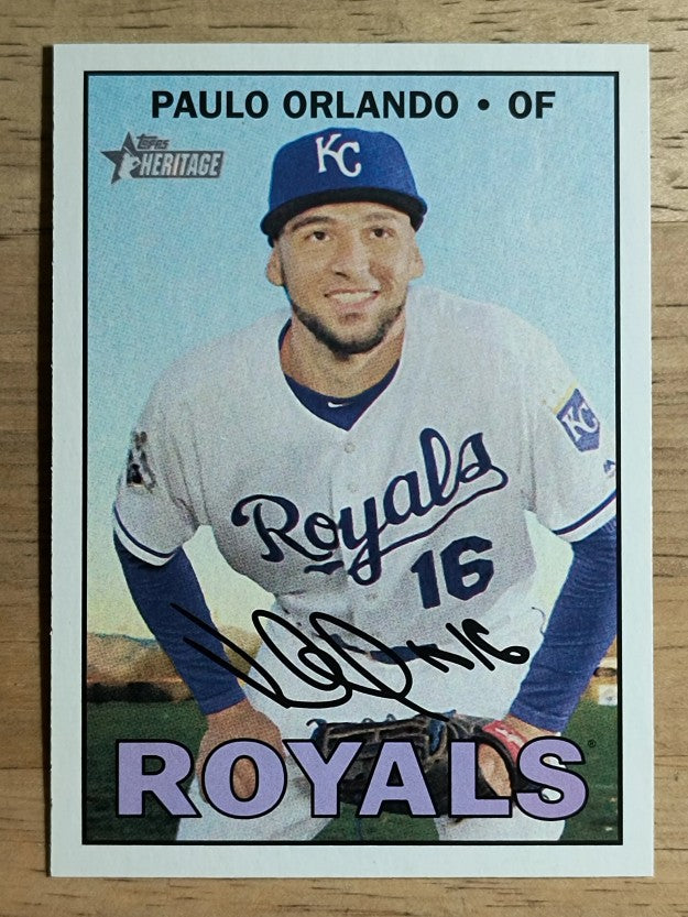 2016 Topps Heritage #662 Paulo Orlando