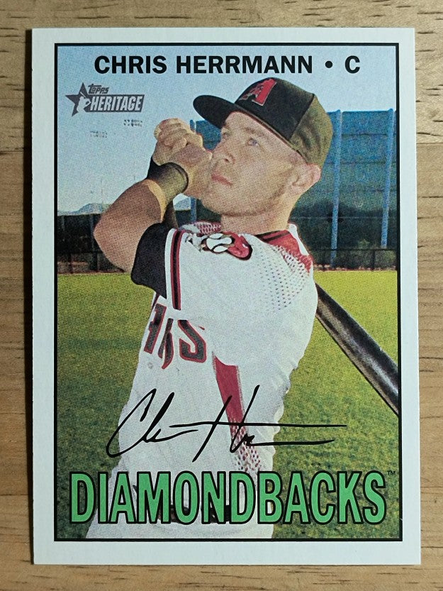 2016 Topps Heritage #695 Chris Herrmann