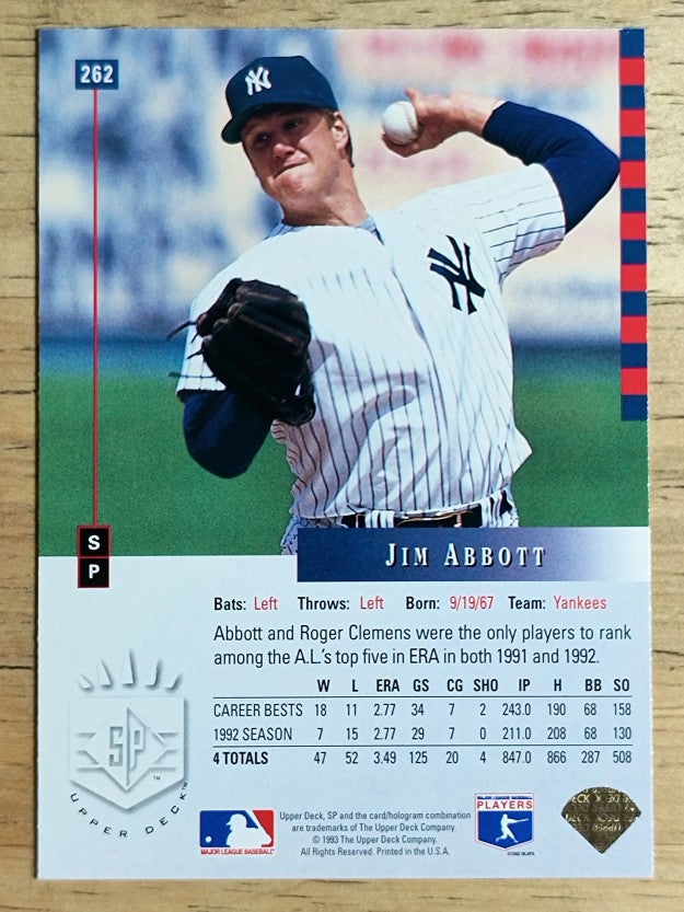 1993 SP #262 Jim Abbott