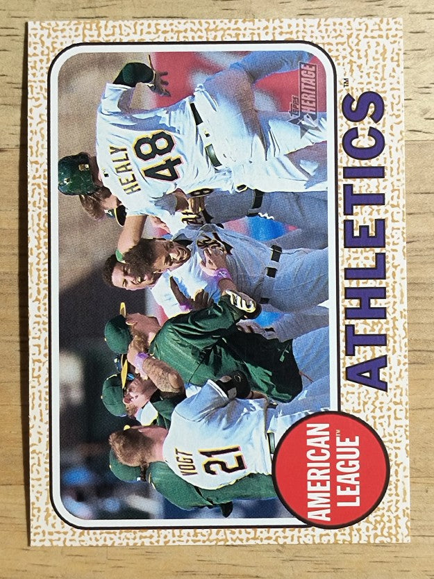 2017 Topps Heritage #149 Oakland Athletics TC
