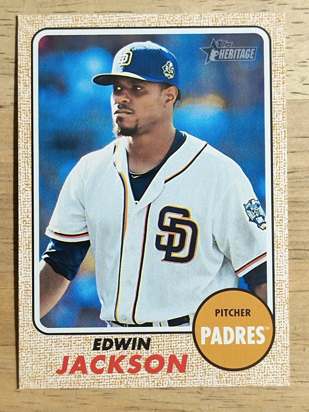 2017 Topps Heritage #194 Edwin Jackson