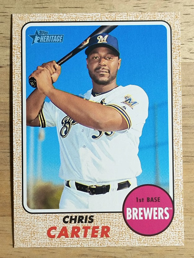2017 Topps Heritage #324 Chris Carter