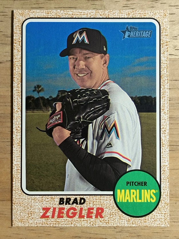 2017 Topps Heritage #582 Brad Ziegler