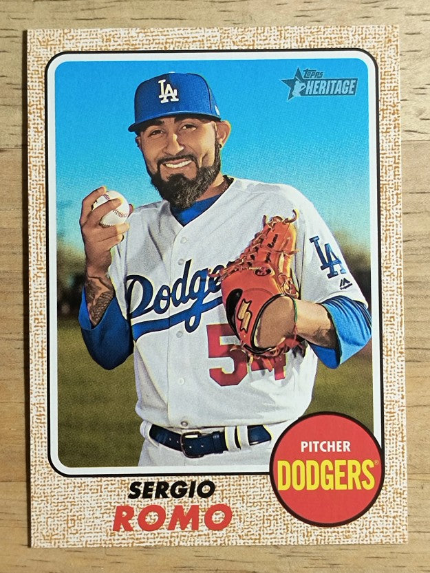 2017 Topps Heritage #592 Sergio Romo