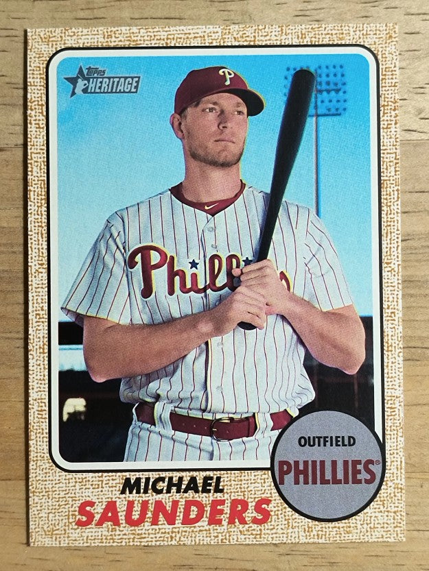 2017 Topps Heritage #594 Michael Saunders