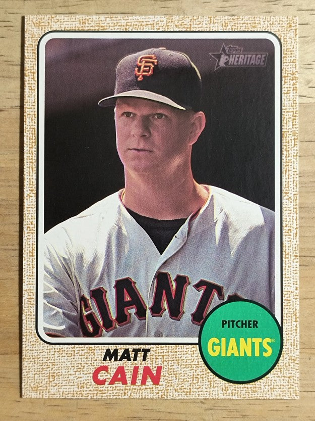 2017 Topps Heritage #604A Matt Cain
