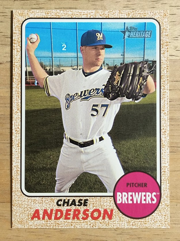 2017 Topps Heritage #644A Chase Anderson