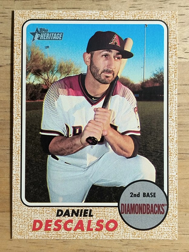 2017 Topps Heritage #656 Daniel Descalso