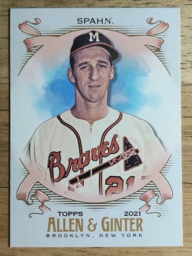 2021 Topps Allen and Ginter #59 Warren Spahn