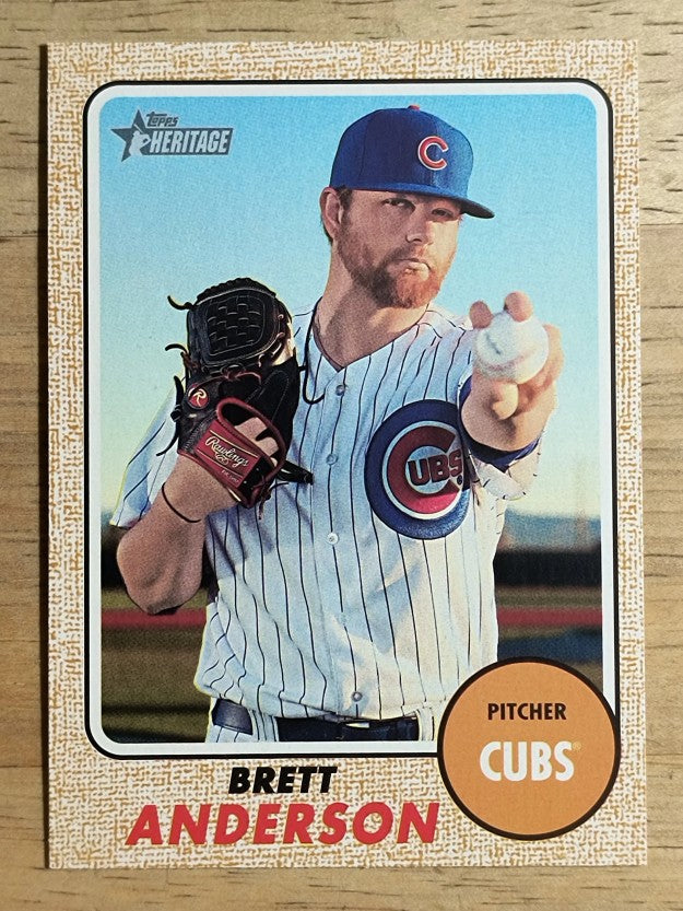 2017 Topps Heritage #700 Brett Anderson