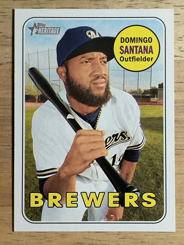 2018 Topps Heritage #13 Domingo Santana