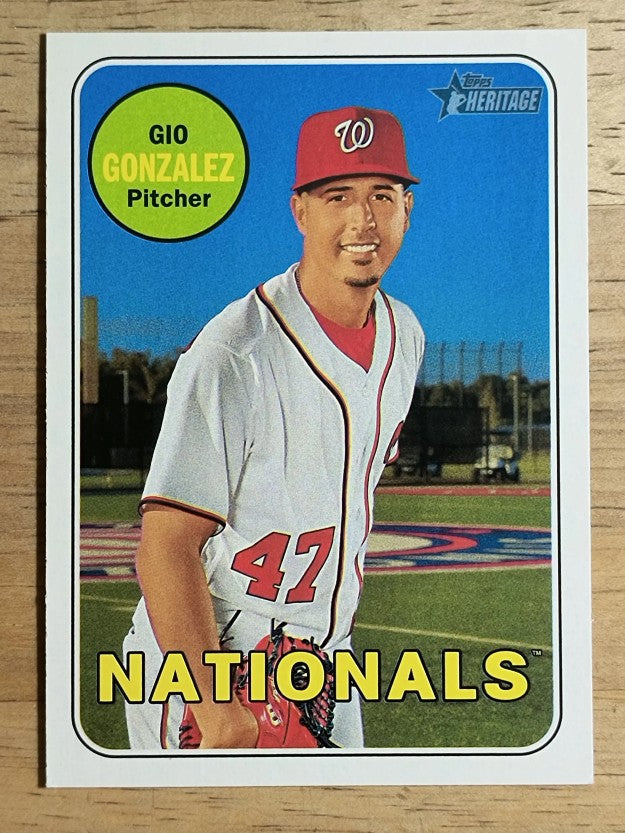 2018 Topps Heritage #33 Gio Gonzalez