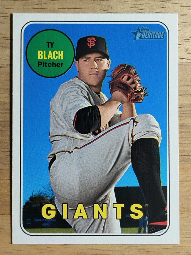 2018 Topps Heritage #39 Ty Blach