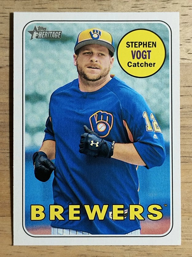2018 Topps Heritage #49 Stephen Vogt