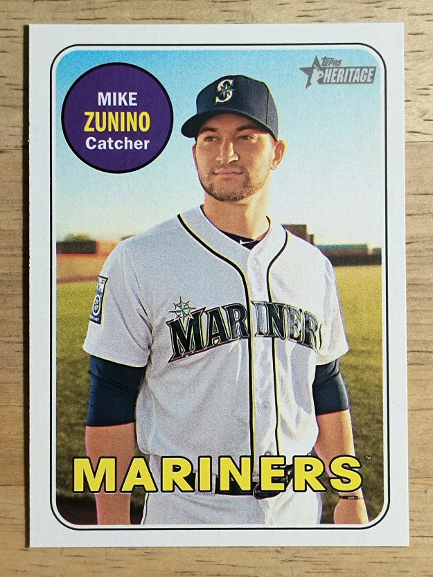 2018 Topps Heritage #85 Mike Zunino