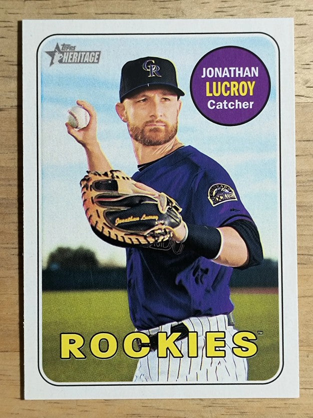 2018 Topps Heritage #96 Jonathan Lucroy