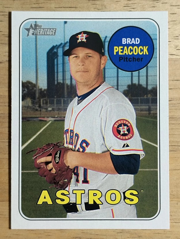 2018 Topps Heritage #120 Brad Peacock