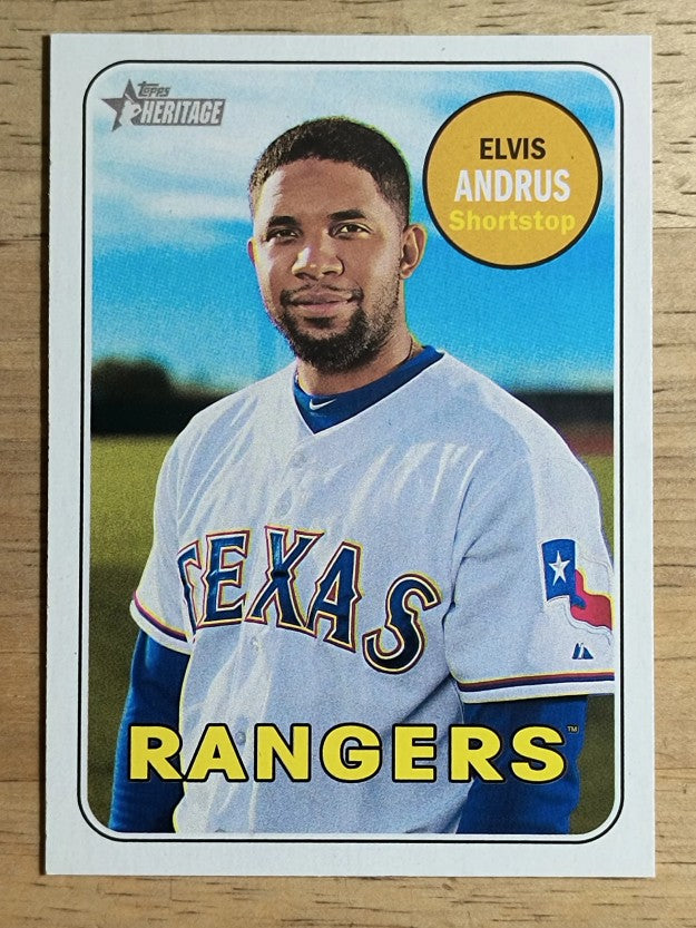 2018 Topps Heritage #153 Elvis Andrus