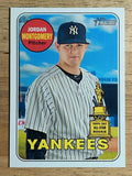 2018 Topps Heritage #180 Jordan Montgomery
