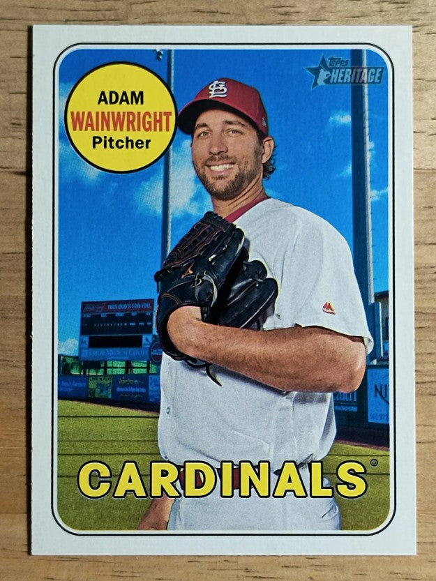 2018 Topps Heritage #195 Adam Wainwright