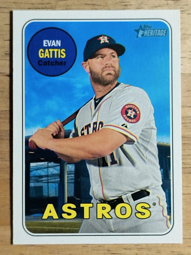 2018 Topps Heritage #196 Evan Gattis