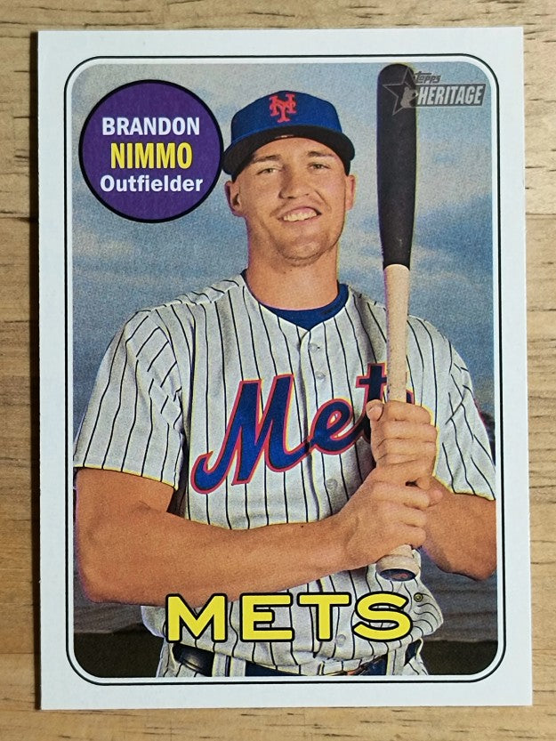 2018 Topps Heritage #211 Brandon Nimmo