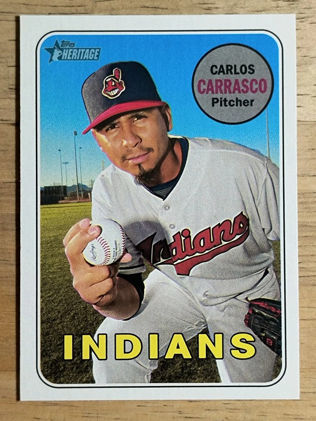 2018 Topps Heritage #220 Carlos Carrasco